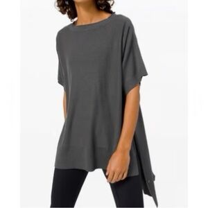 Women's green/grey Lululemon "Be at Ease Poncho" , Size One Size (OS)